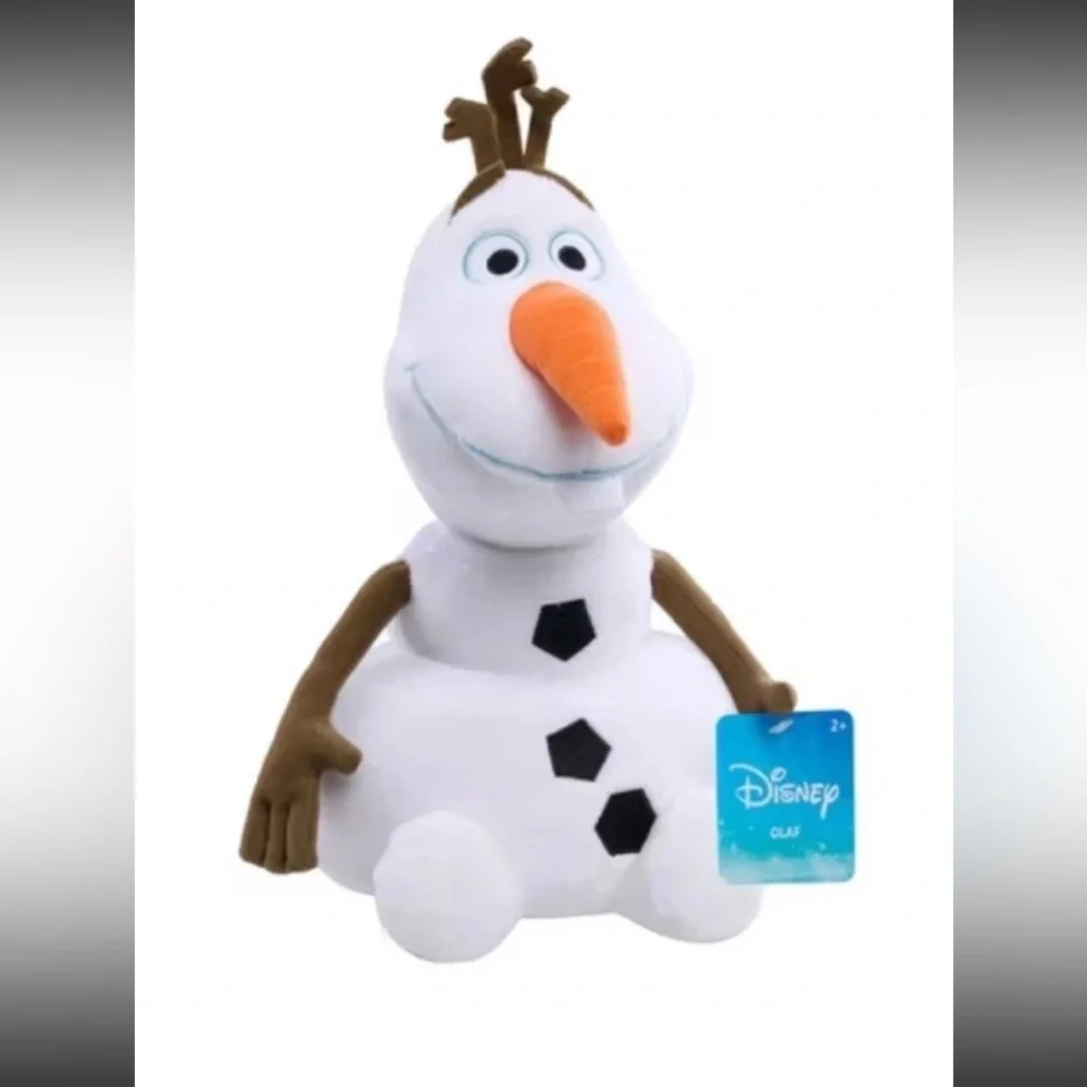 Disney Frozen Olaf Snowman Plush Stuff Toy & Zak Frozen Water Bottle Brand New